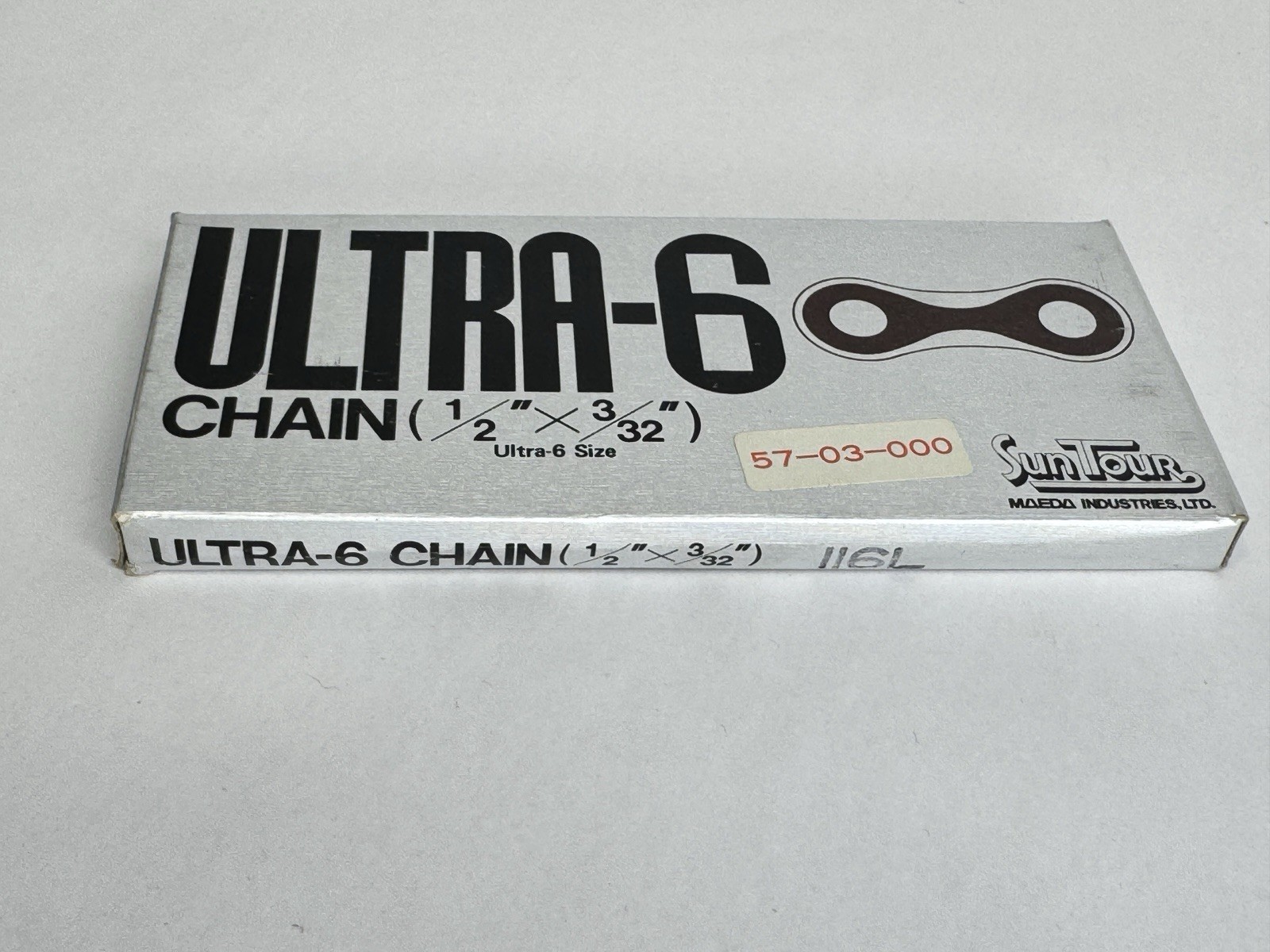 NOS Retro Suntour Ultra-6 Chain UC-6000 Size: 1/2" x 3/32"  - 116 Links