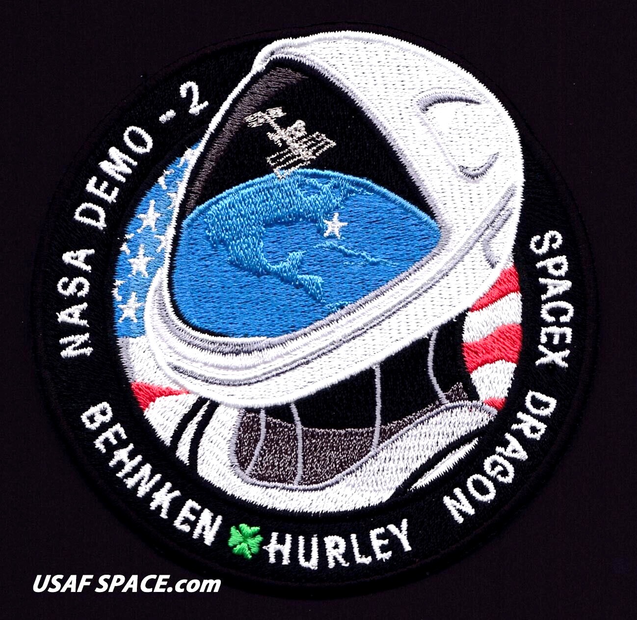 Authentic Demo-2 First Crewed Flight SpaceX DM-2 AB Emblem NASA Space Patch USA
