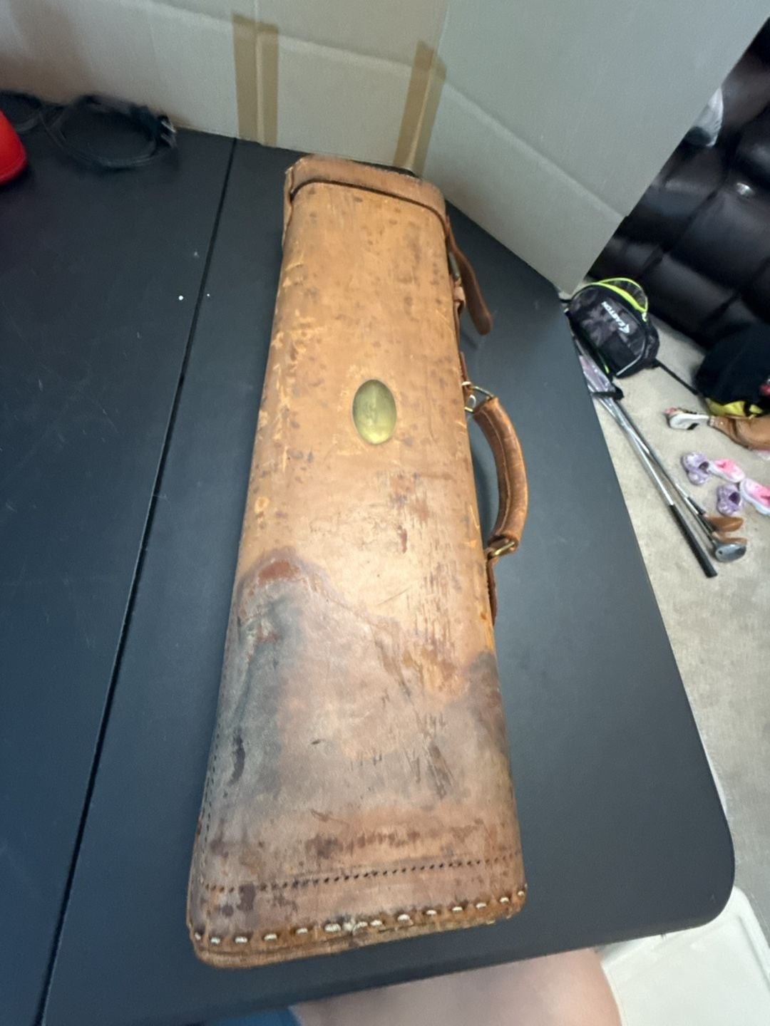 Vintage Leather Breakdown Shotgun or Rifle Gun Case