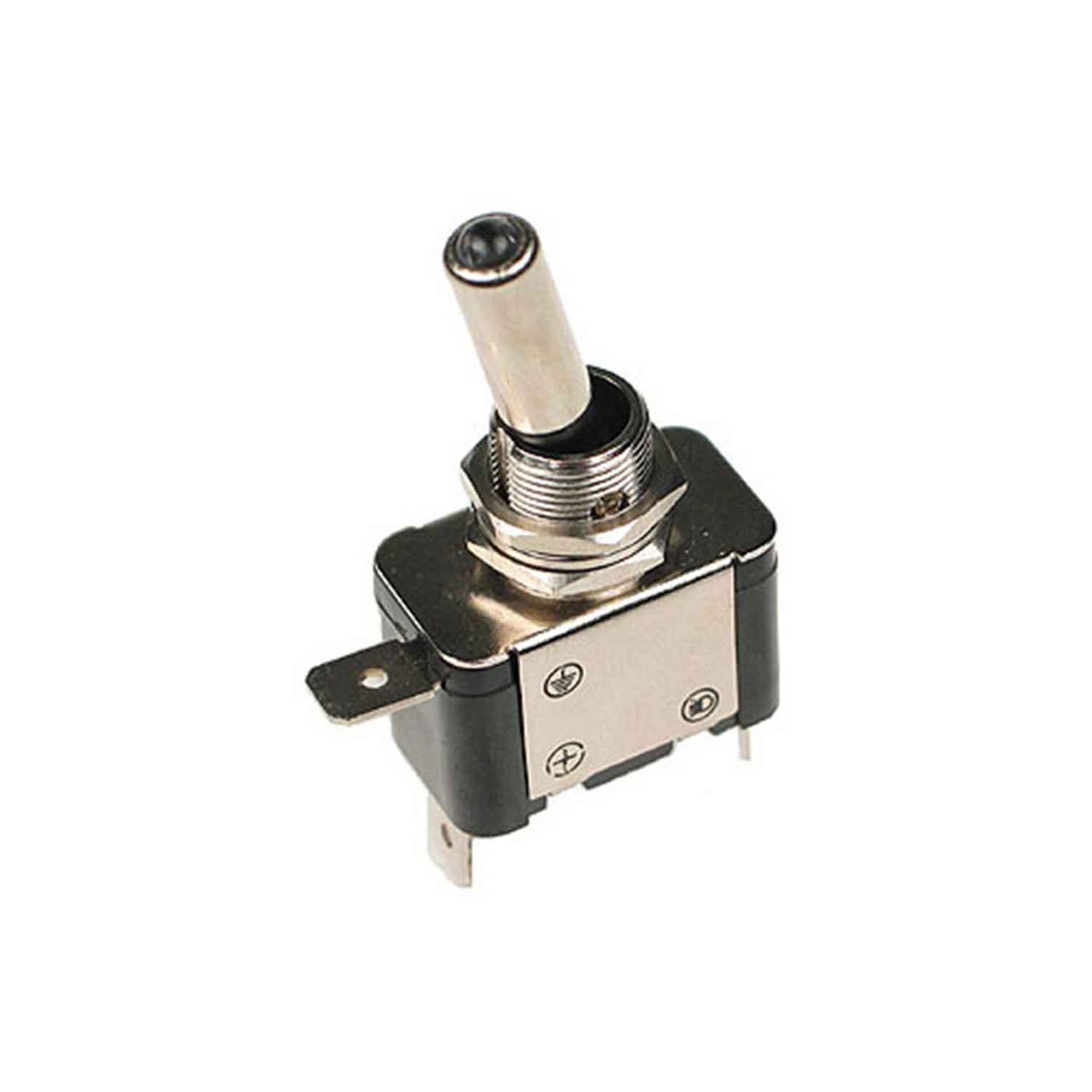2 x SPST 12V LED Lit Toggle Switch On/Off - Yellow / Amber LED Auto Marine