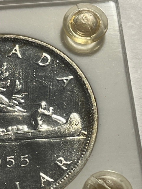 1955 Canada 1 Dollar/Silver/PL/Capital Holder/Unc++ #17711-2