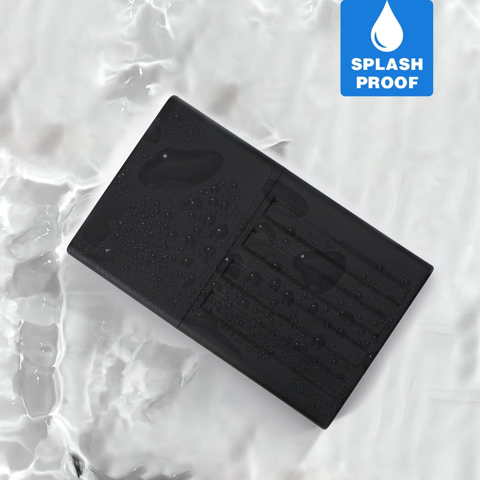 Smell Proof Cigarette Holder Case, 5 Hole Single Pre Roll Black