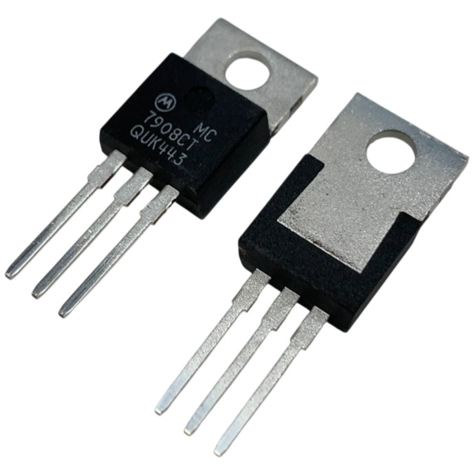 10-pcs Motorola MC7908CT IC Linear Voltage Regulator Negative Fixed 1A TO-220