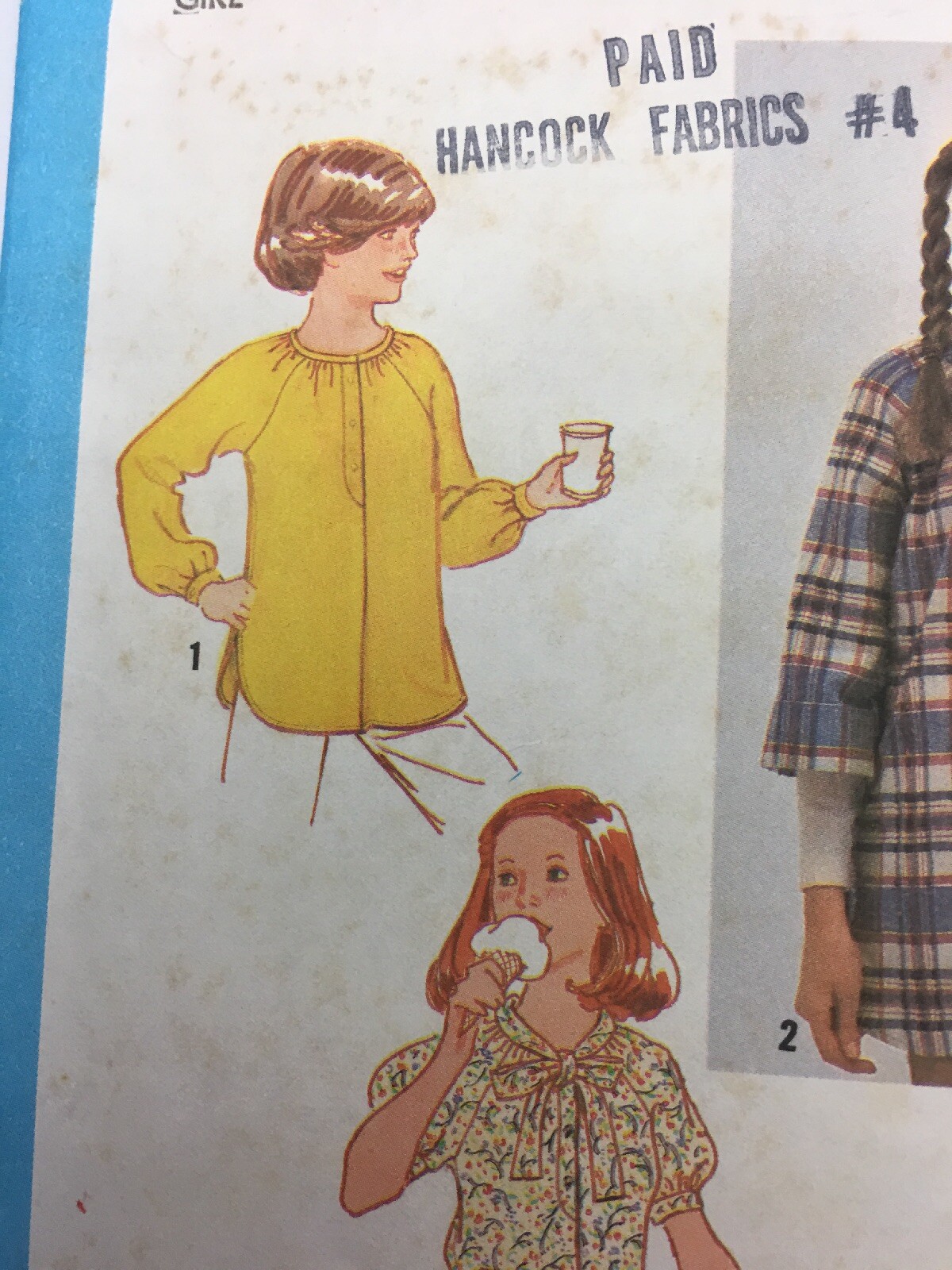 Simplicity Sewing Pattern 9087 Girls Size 7 8 Pullover Tunic and Tie Belt Top