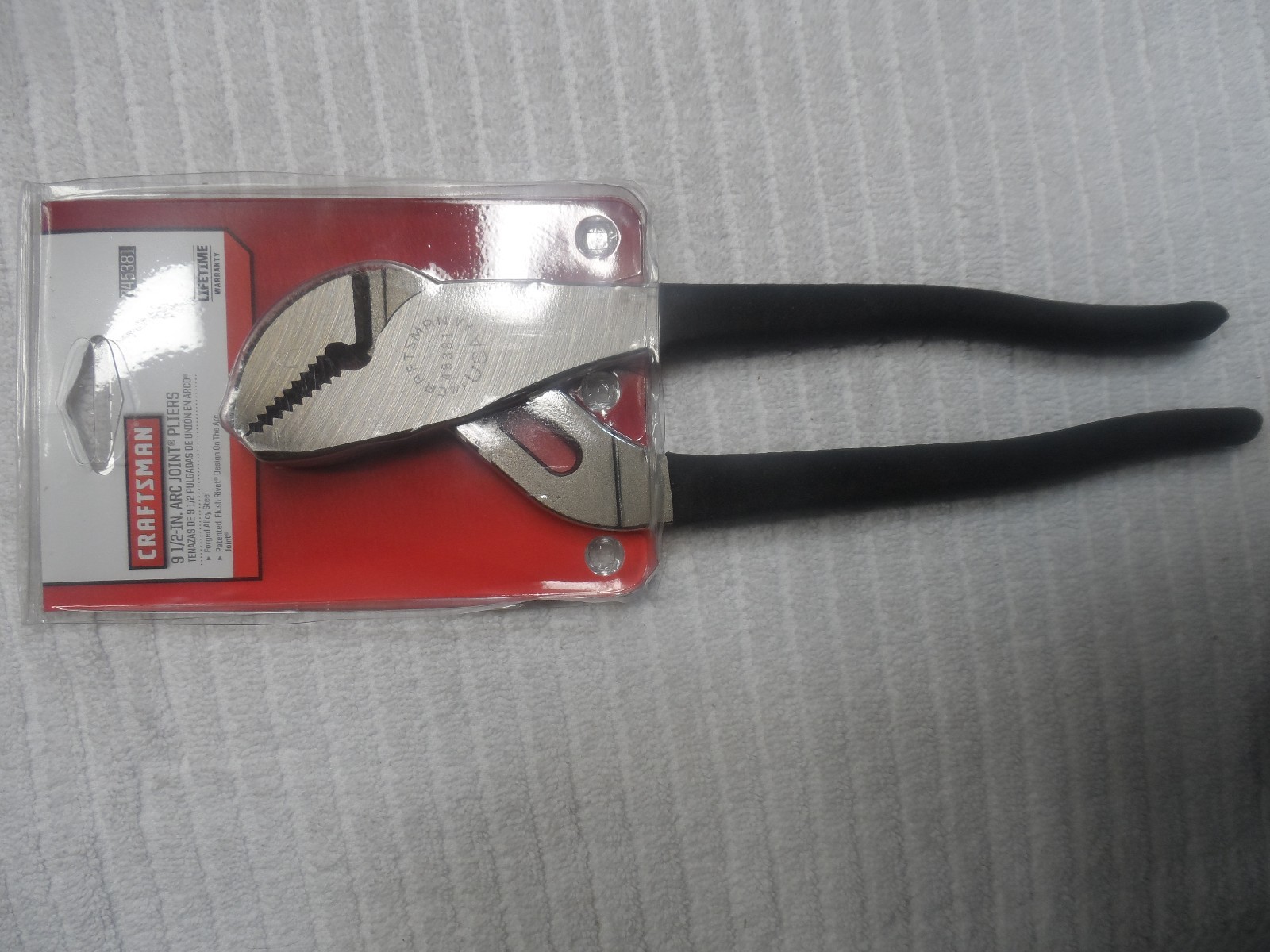 Craftsman 9 1/2 in. Pliers, Arc Joint, made in USA - Part # 45381