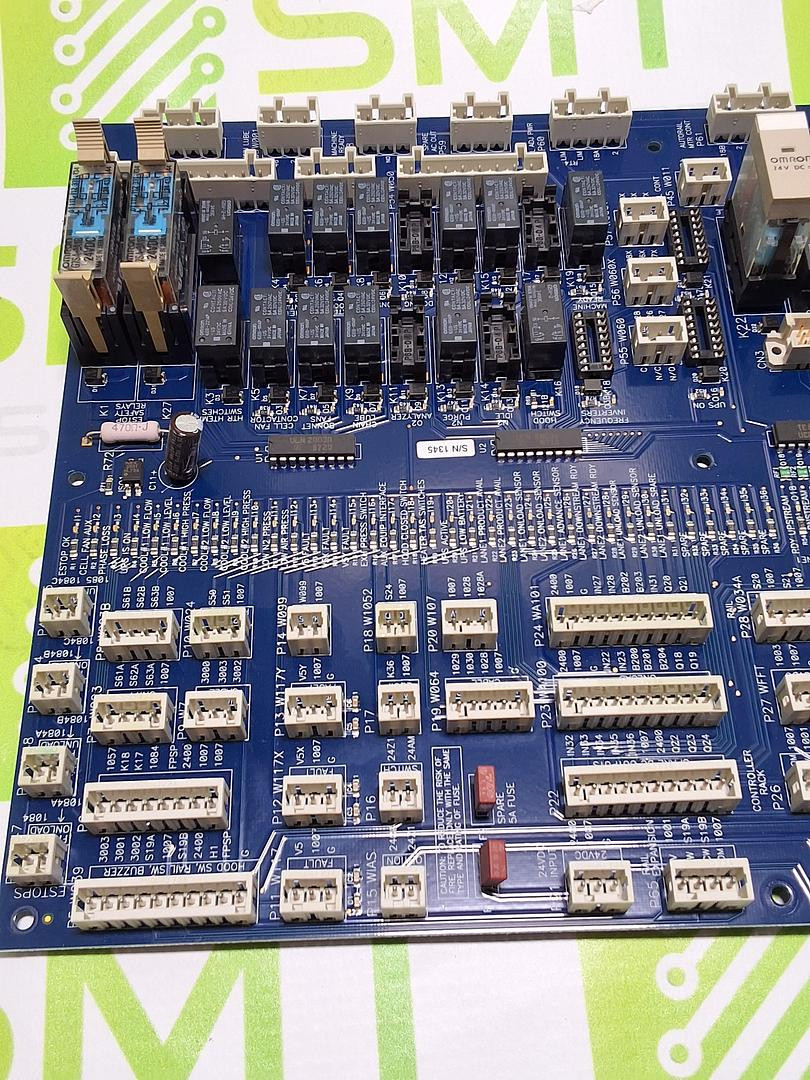 VITRONICS SOLTEC 3151910 MAIN INPUT OUTPUT RELAY BOARD ASSEMBLY