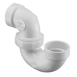 Spears P708P-015 1-1/2" DWV P-Trap PVC Adjustable With Plastic Nut