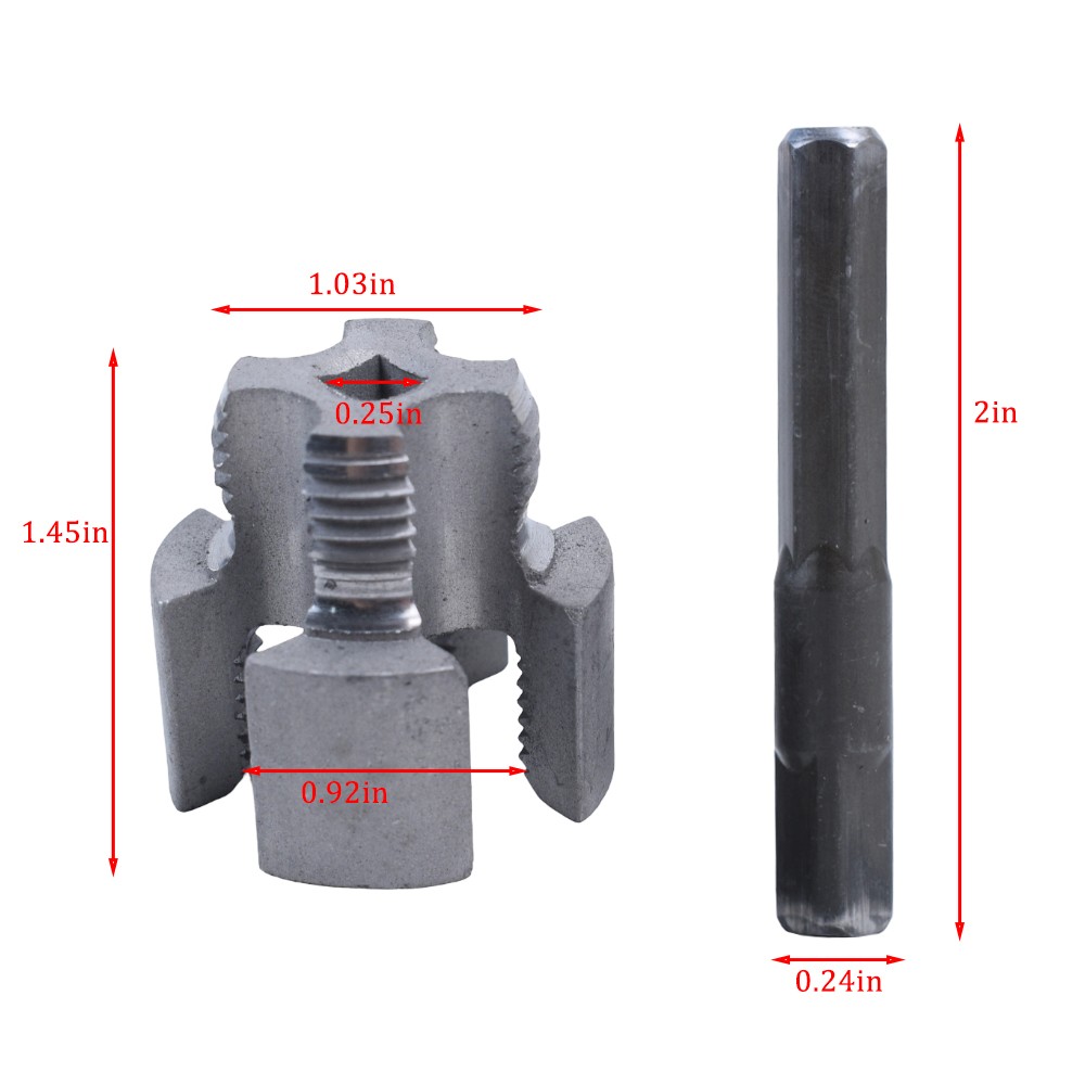 2 pcs Integrated Internal & External Pipe Threading-Tool PVC Pipe Threader Kits
