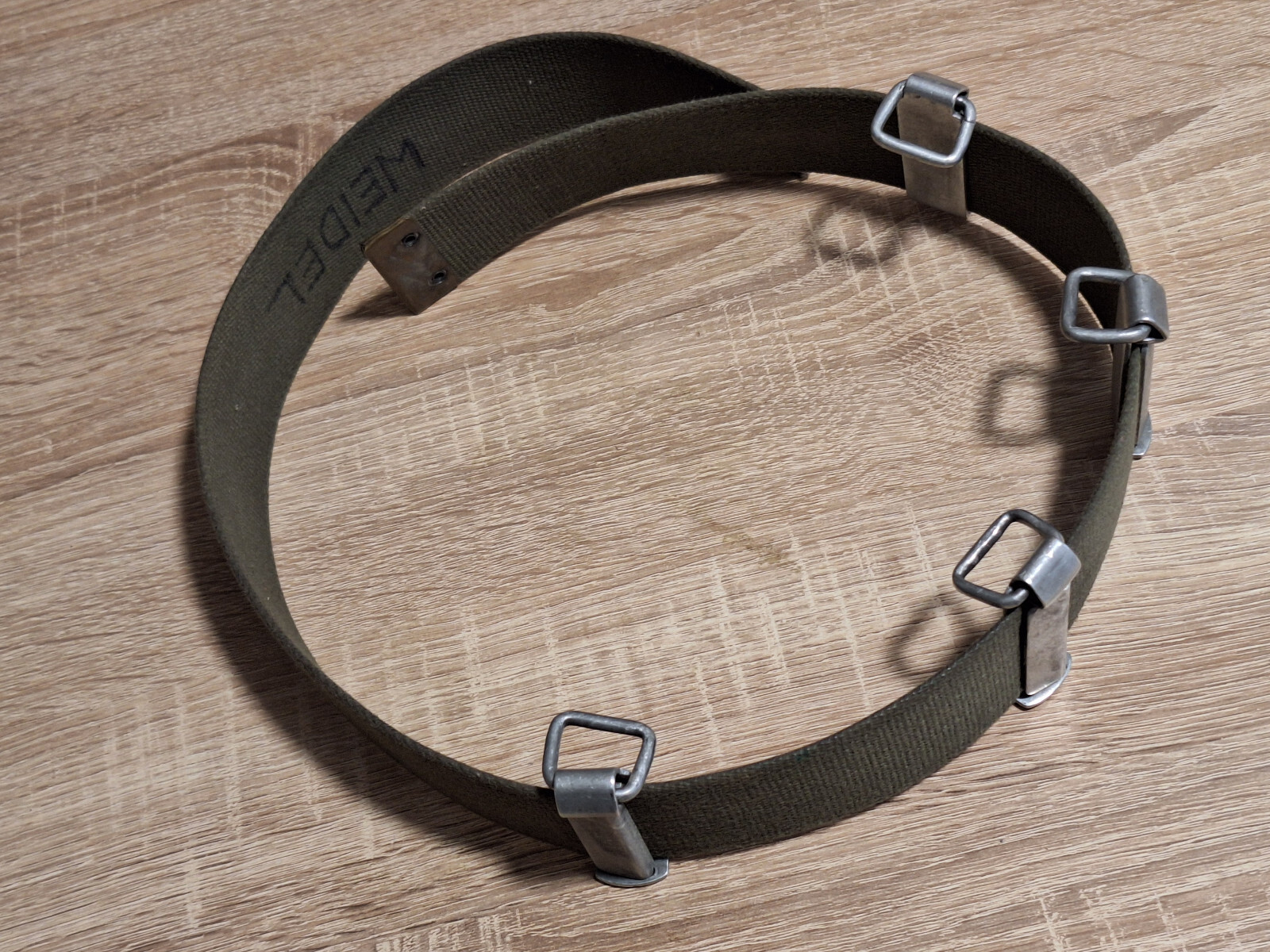 US Army belt with coupling hook