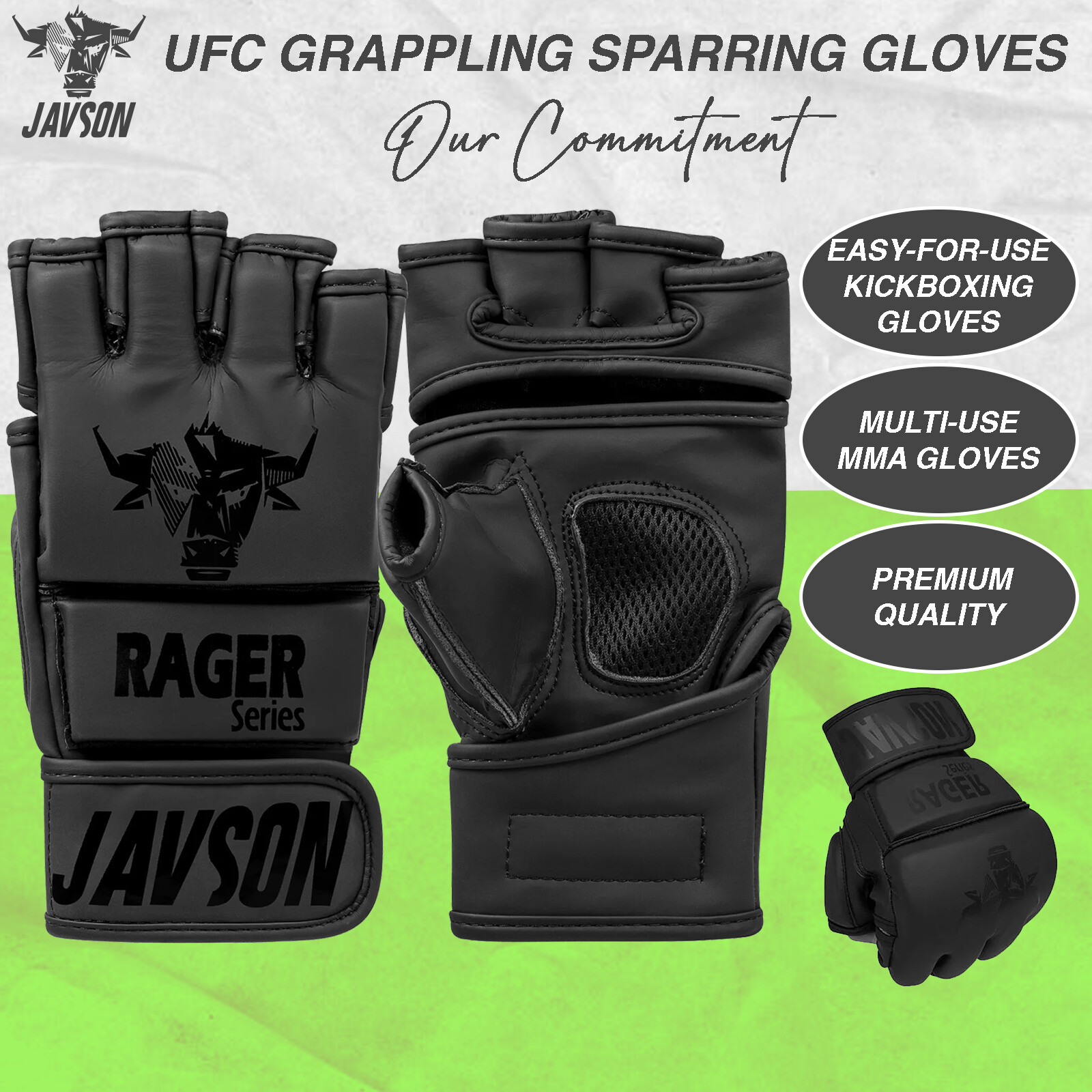MMA Gloves UFC Grappling Sparring Gloves for Punching, MMA, Boxing & Kickboxing