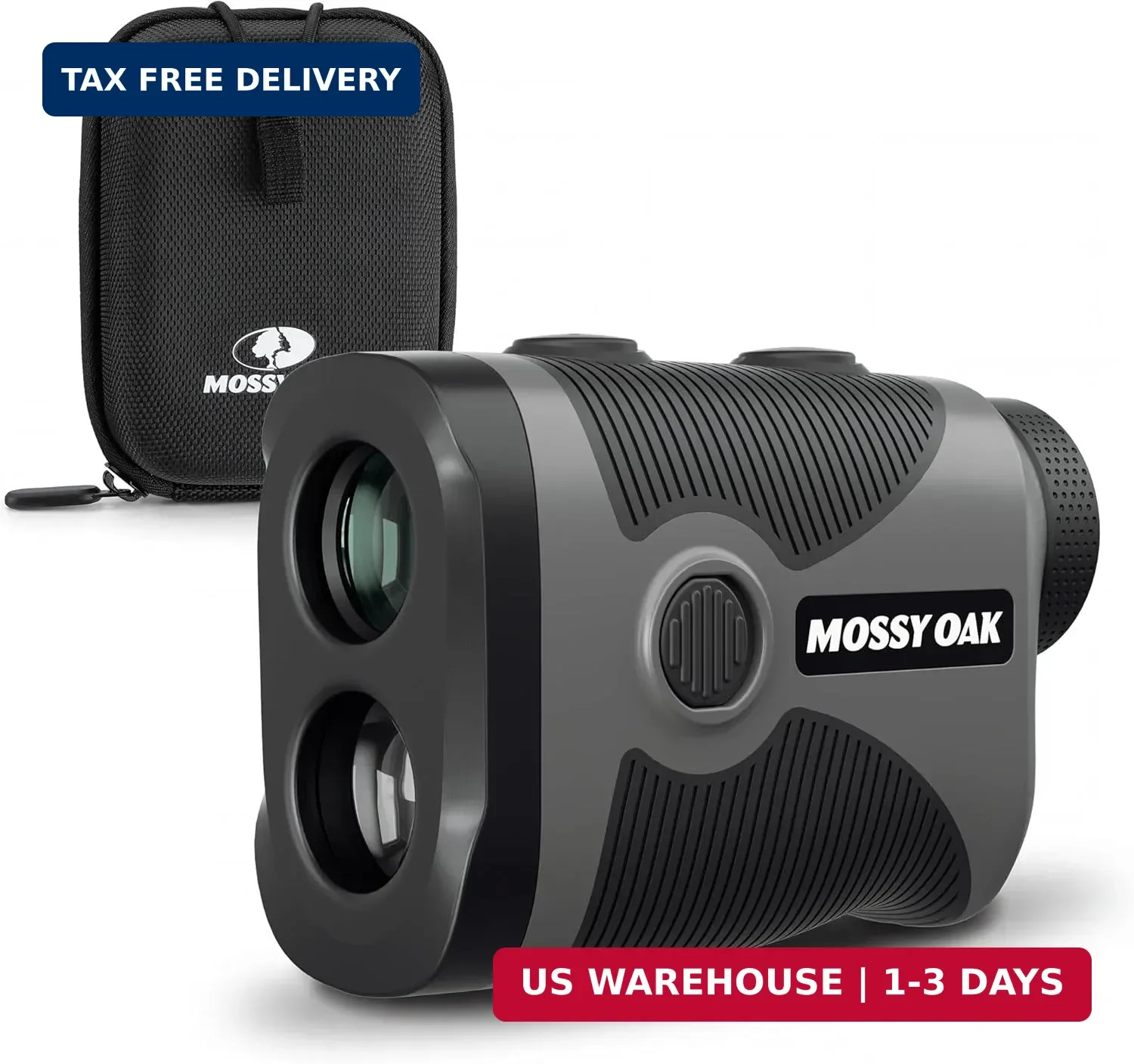 Mossy Oak Golf Rangefinder 1200Y Slope Switch Flag Lock 6X Rechargeable Magnet