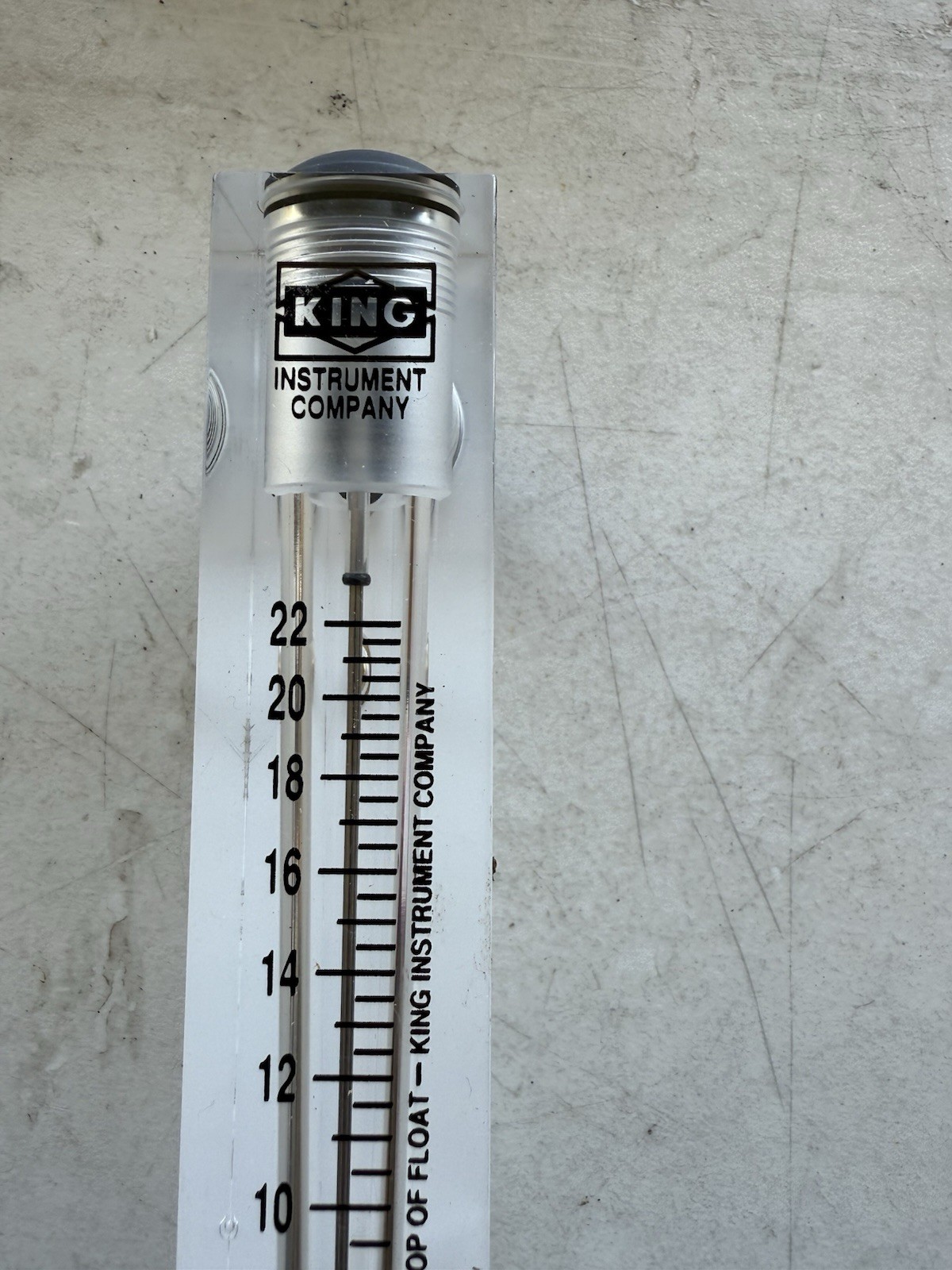 KING INSTRUMENT COMPANY 75302115C07 FLOWMETER