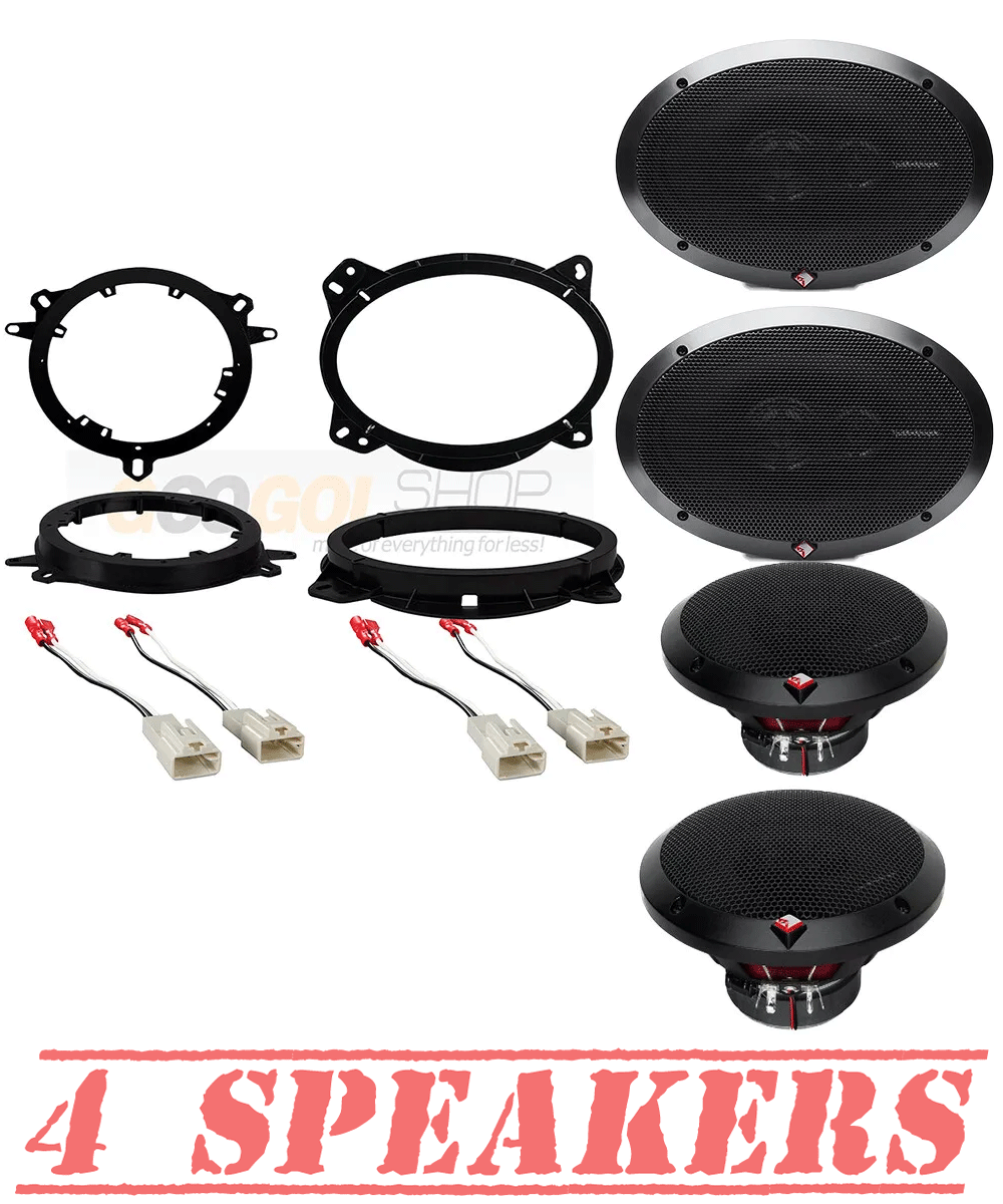 Rockford Fosgate Front & Rear Door Speaker install for 2003-2023 Toyota 4Runner