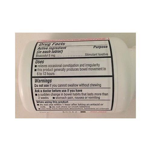Bisacodyl 5mg 1000 Tablets Enteric coated by Major Laxative