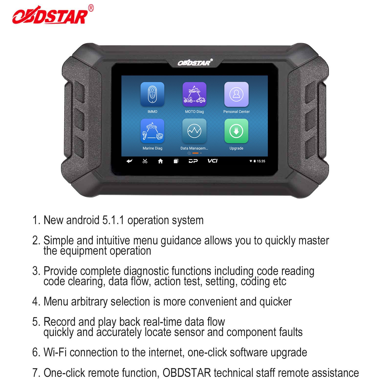 OBDSTAR iscan For BRP(Can-am) Motorcycle Diagnostic Automatic VIN,Code Reader US