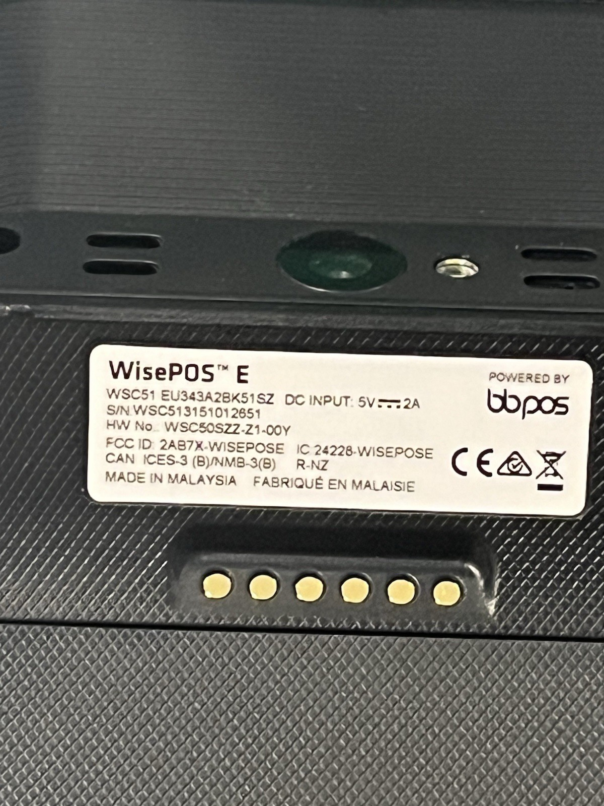 Three BBPOS WisePOS E WSC51 Card Reader + Cable - Deregistered, Reset, Tested