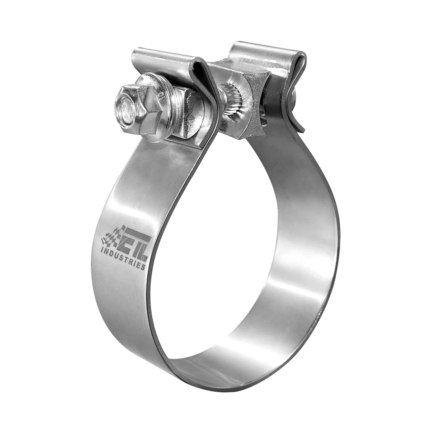 1 PC 4 inch Exhaust Clamp Narrow Band 304 Stainless Steel for Muffler Pipe