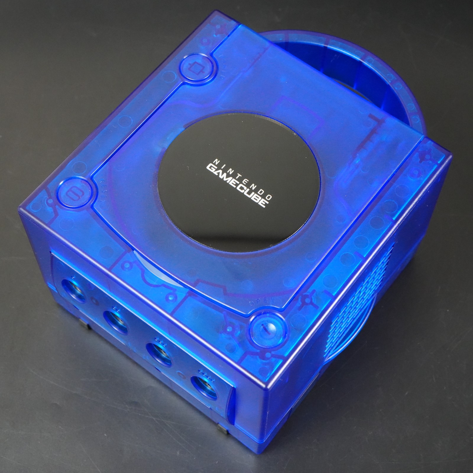 Nintendo GameCube Replacement Clear Blue Shell Console NTSC U-C/J Region Switch
