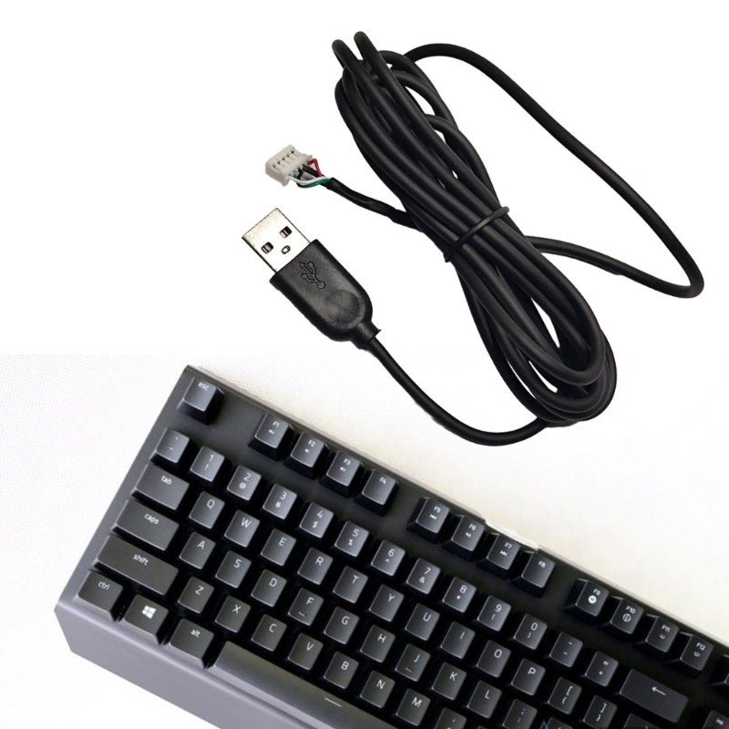 Replacement USB Keyboard Cable for BLACKWIDOW X RZ03-0177 Keyboards Rubber Wire