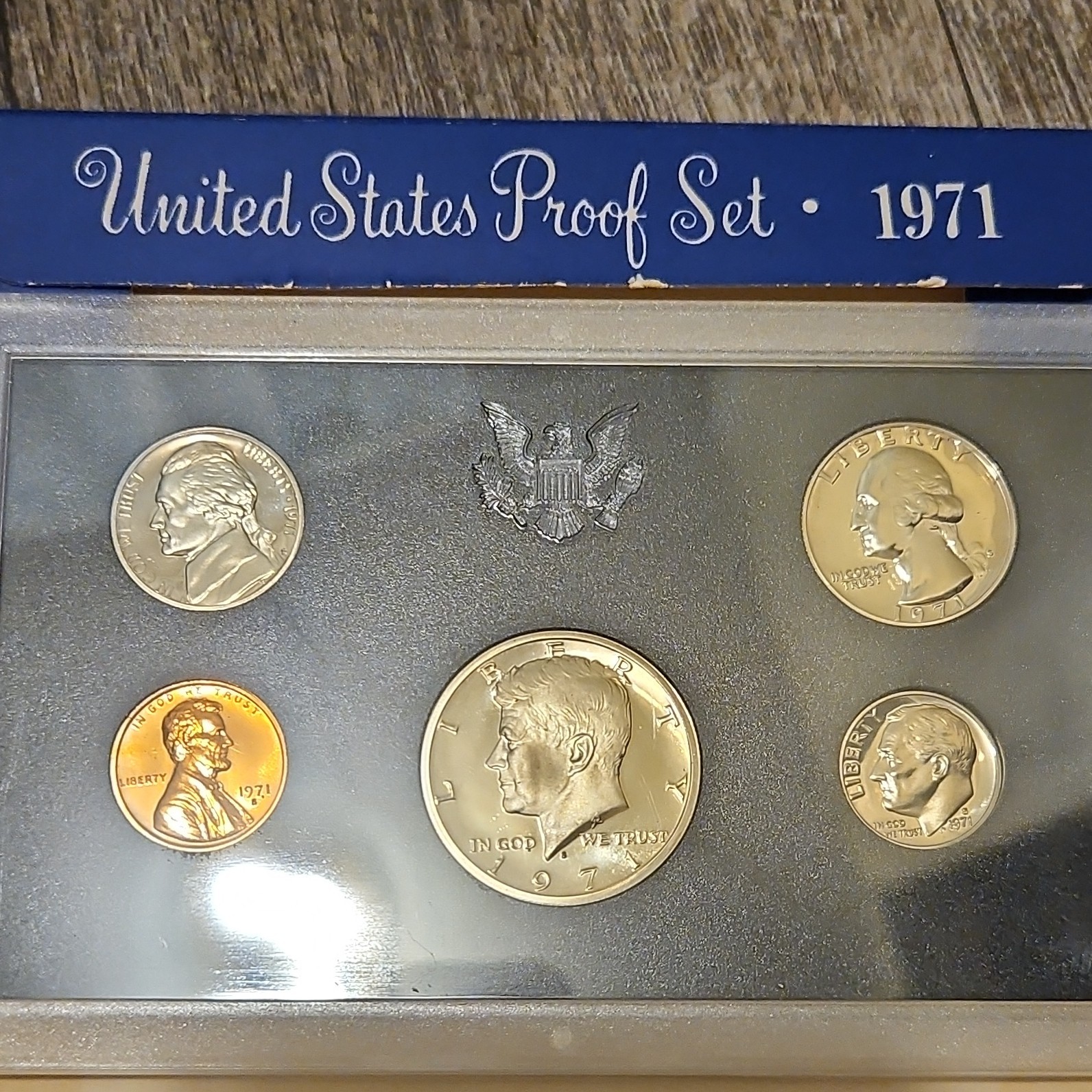 1971 United States Proof Set San Francisco Original Holder 1C-50C