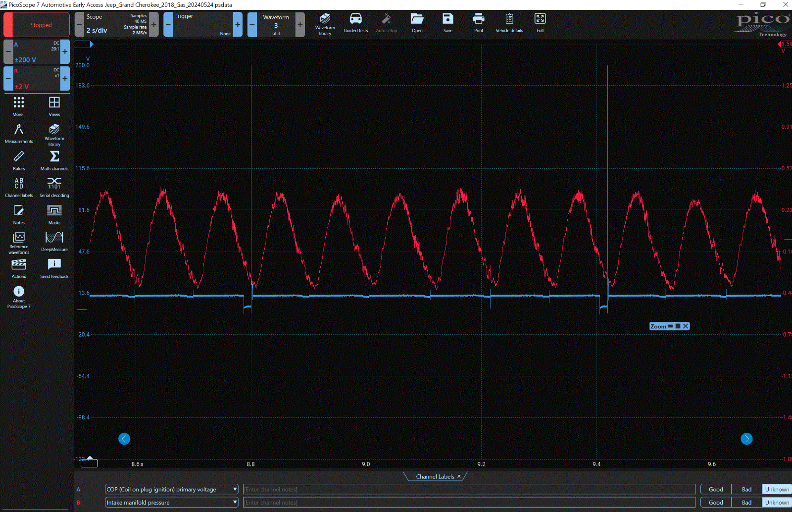 First Look Pressure Delta Pulse Sensor - Automotive for Scope Excellent signal