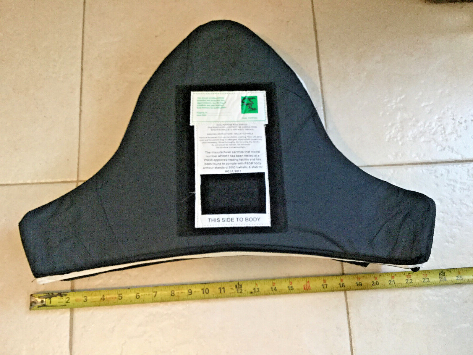 bullet proof  lvl II body armor ballistic stab armor in fair to good condition #