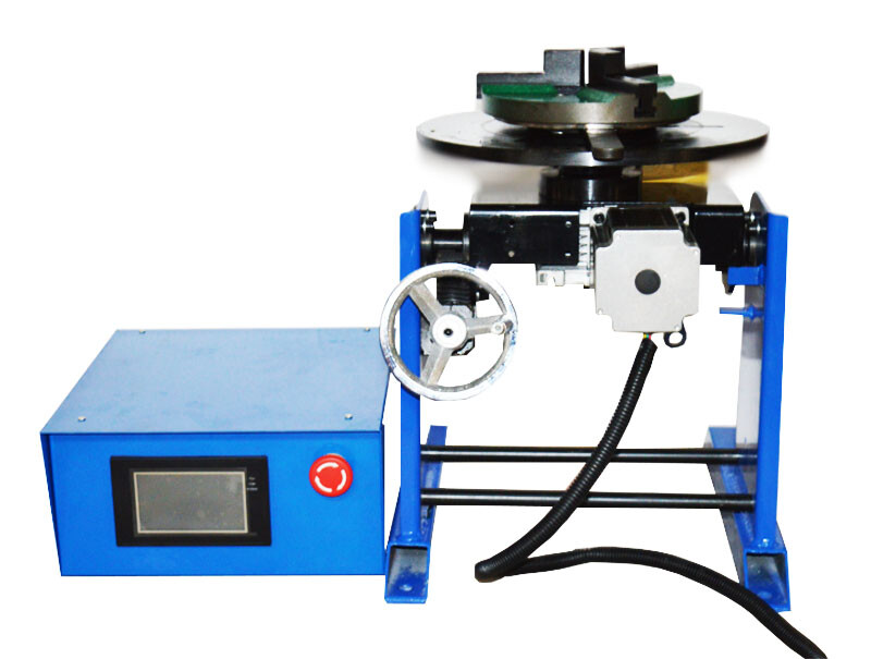 110V 50KG Welding Positioner Turntable(PLC Controller) with 200mm Chuck