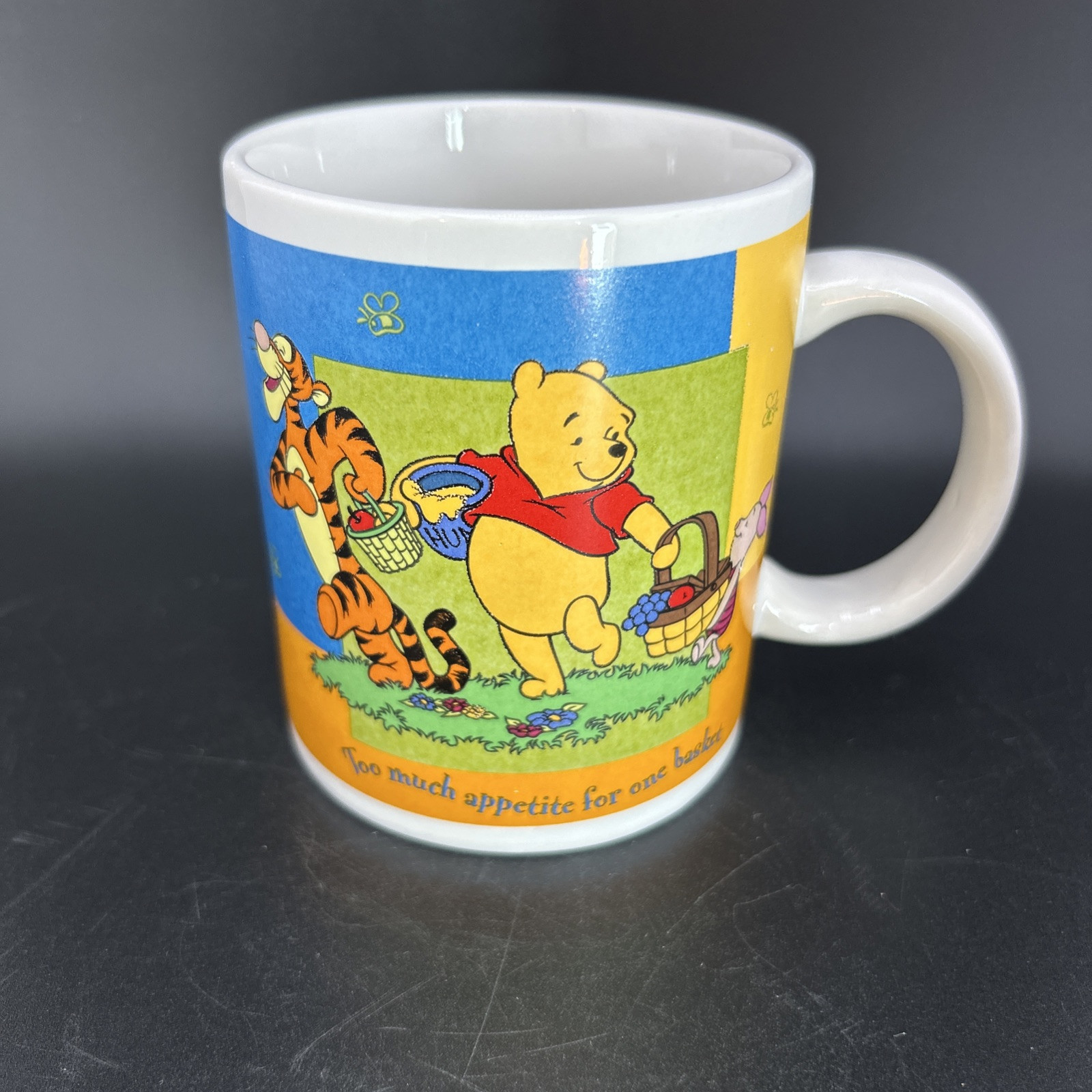 Disney Winnie The Pooh Coffee Cups- “Too Much Appetite”