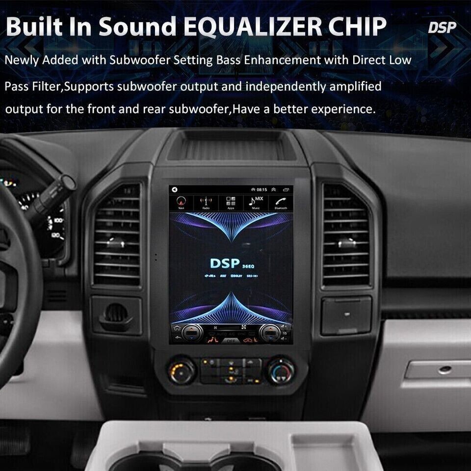 12.1" 4+64GB Car Stereo Radio Auto Android Carplay GPS For Ford F150 2016-2021