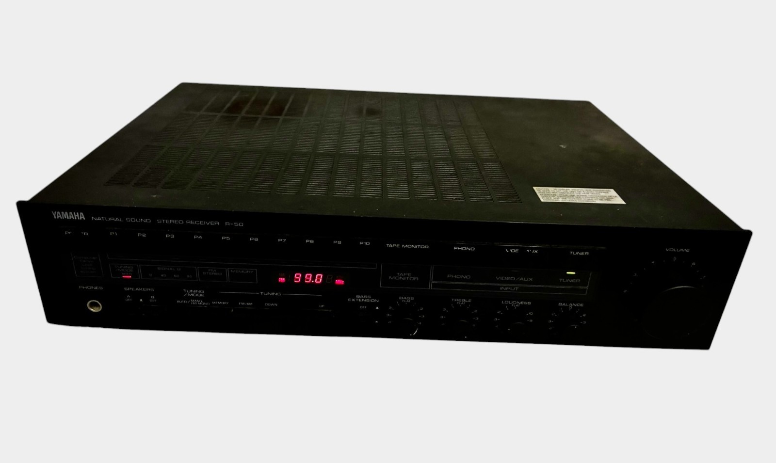 Yamaha R-50 Natural Sound Receiver Tested Working READ Volume knob loose