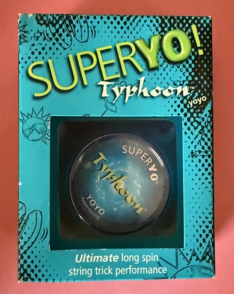 Vintage Superyo Yo-Yo Typhoon High Performance Ultimate Long Spin New in Box