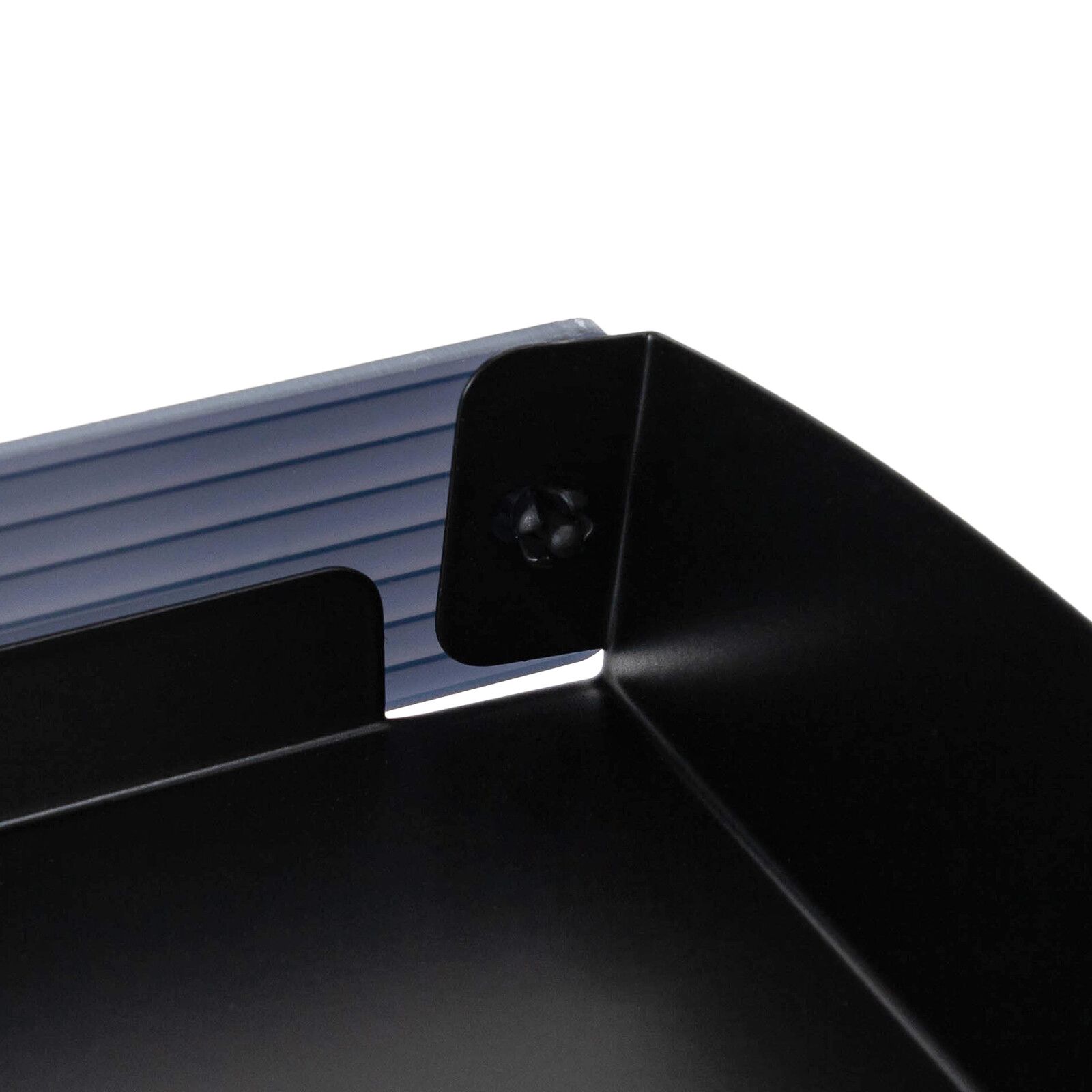 2-Tier Black Clip-on Desktop Organizer Desk ShelvingTable Adjustable StorageTray