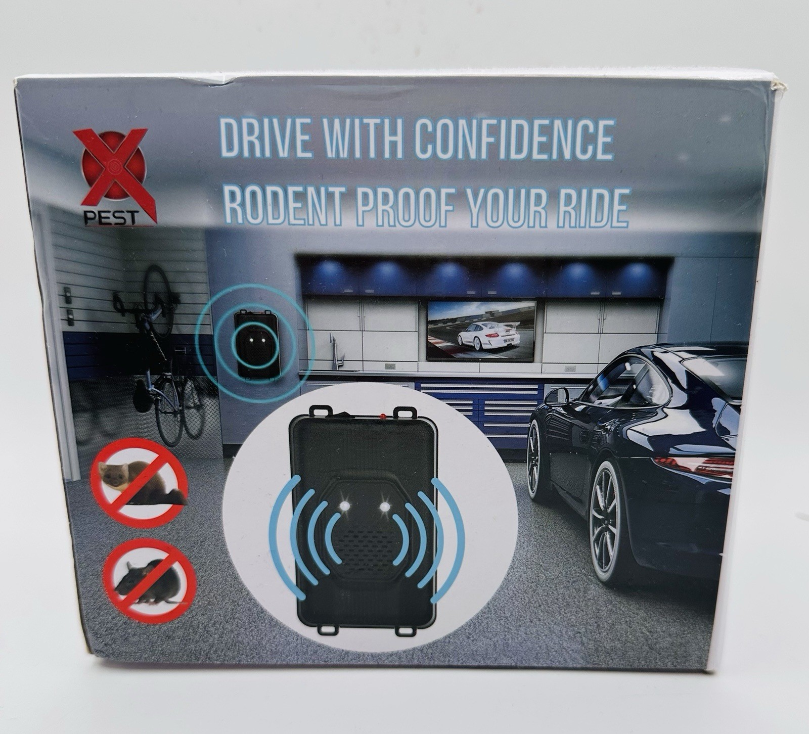 X-Pest AR28C Car Rodent Repeller Ultrasonic Under Hood Protection Pack of 3