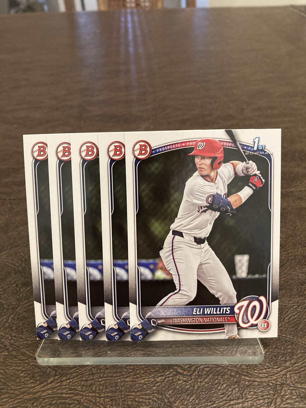 2025 Bowman Draft Eli Willits 1st Bowman 5-Card Lot #BD-1 Nationals