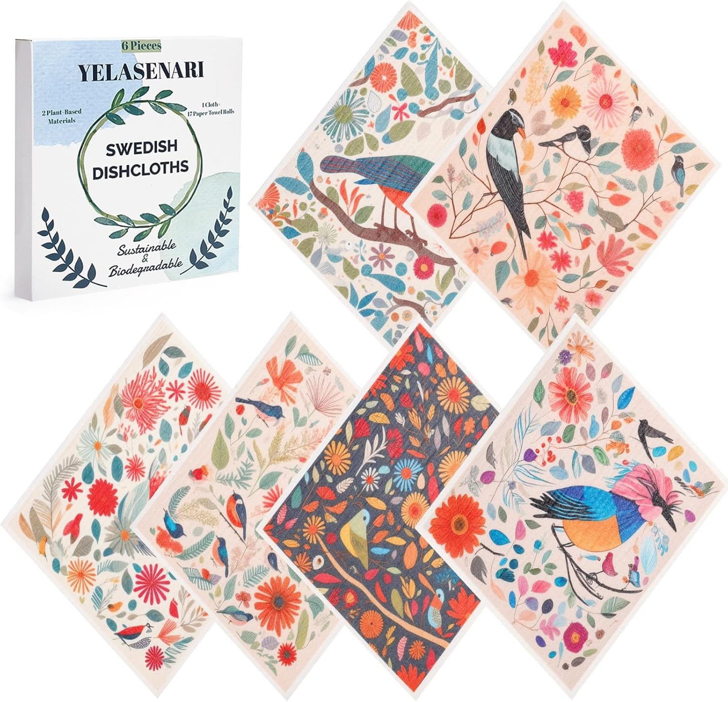 Swedish Dishcloths for Kitchen Reble Kitchen Towels No Odor