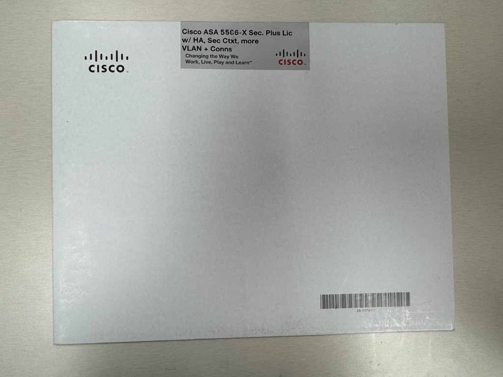 CISCO ASA 5506-X Sec. Plus Lic w/HA, Sec Ctxt, more VLAN + Conns
