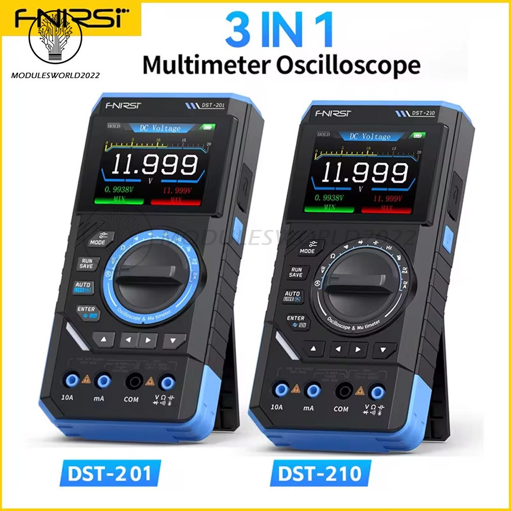 FNIRSI DST-210 DST-201 3 in1 Digital Oscilloscope Multimeter Signal Generator