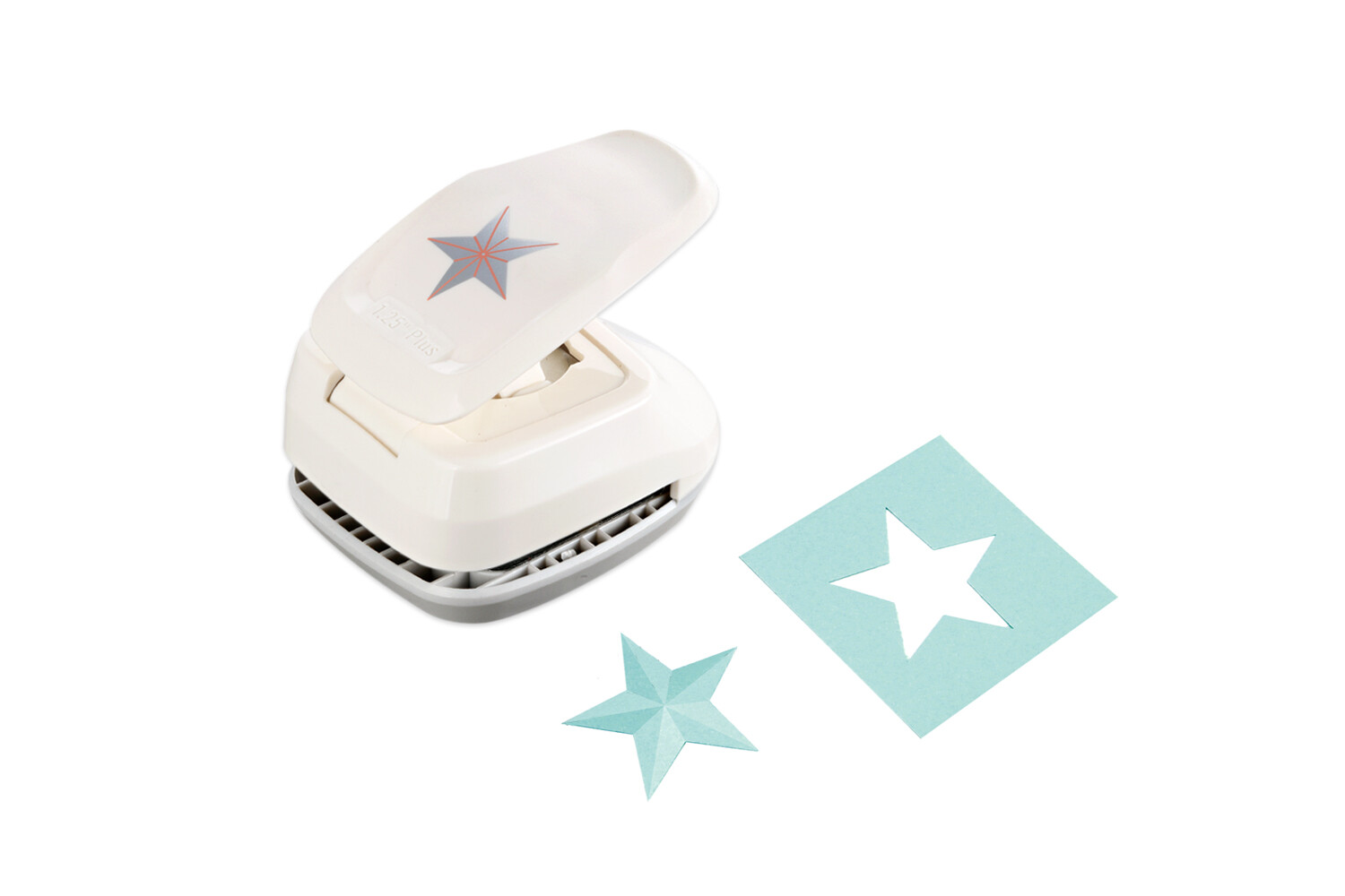 Bira Craft 1 3/8 inch 3D Star Silhouette and Embossing Punch, Christmas Punch