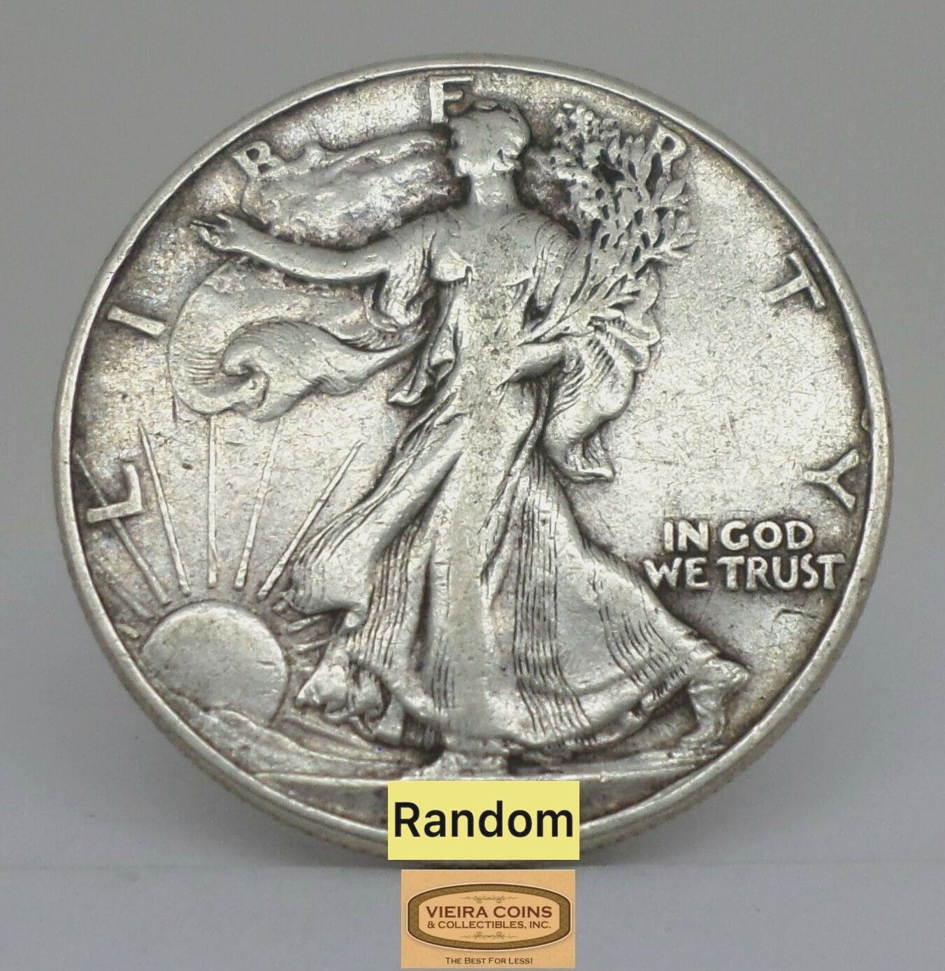 1947 Walking Liberty  Half Dollar, 90% Silver, Average Circulated - #A65