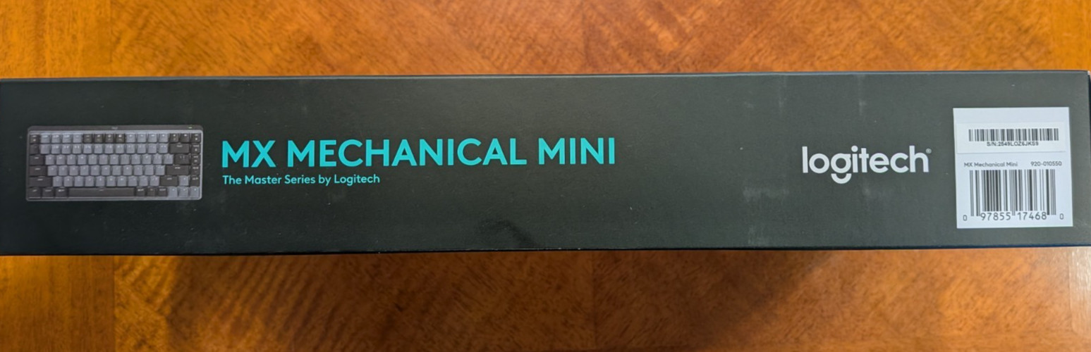 Logitech MX Mechanical Mini For Mac Wireless Illuminated Keyboard Low-Profile