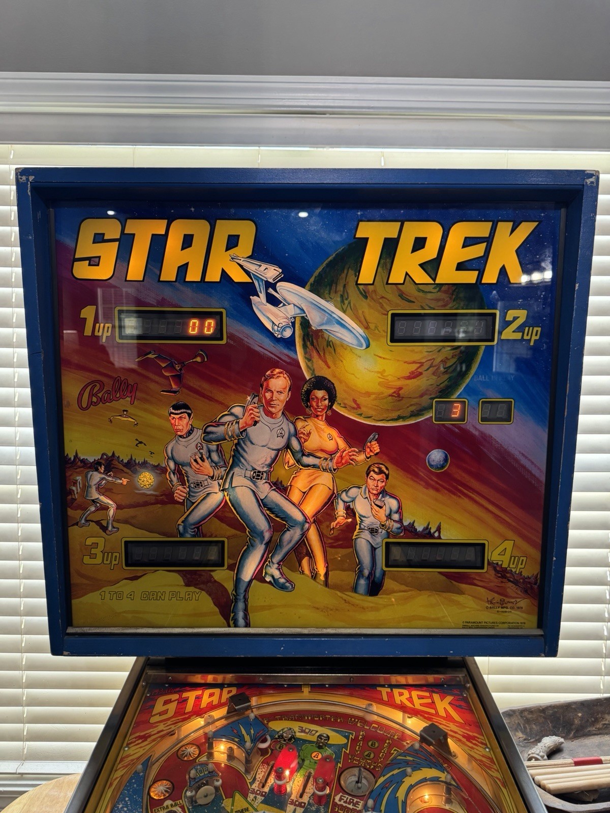 1978 Bally Star Trek Pinball Machine