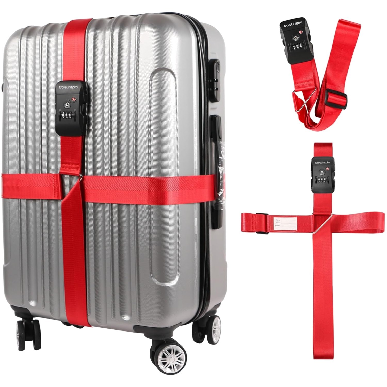 Durable Nylon Luggage Straps with Quick Release Buckle - Travel Confidently