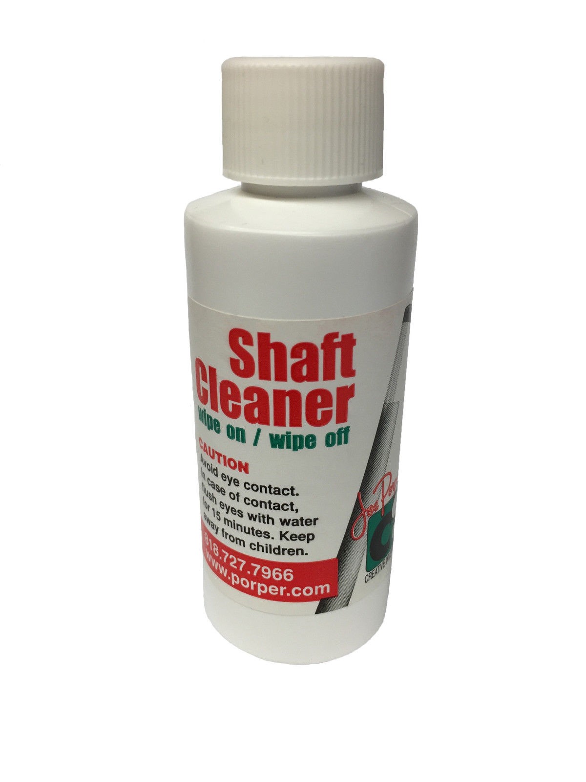Porper Shaft Cleaner and Polisher - Billiards Pool Cue Shaft Care - 2 oz. Bottle