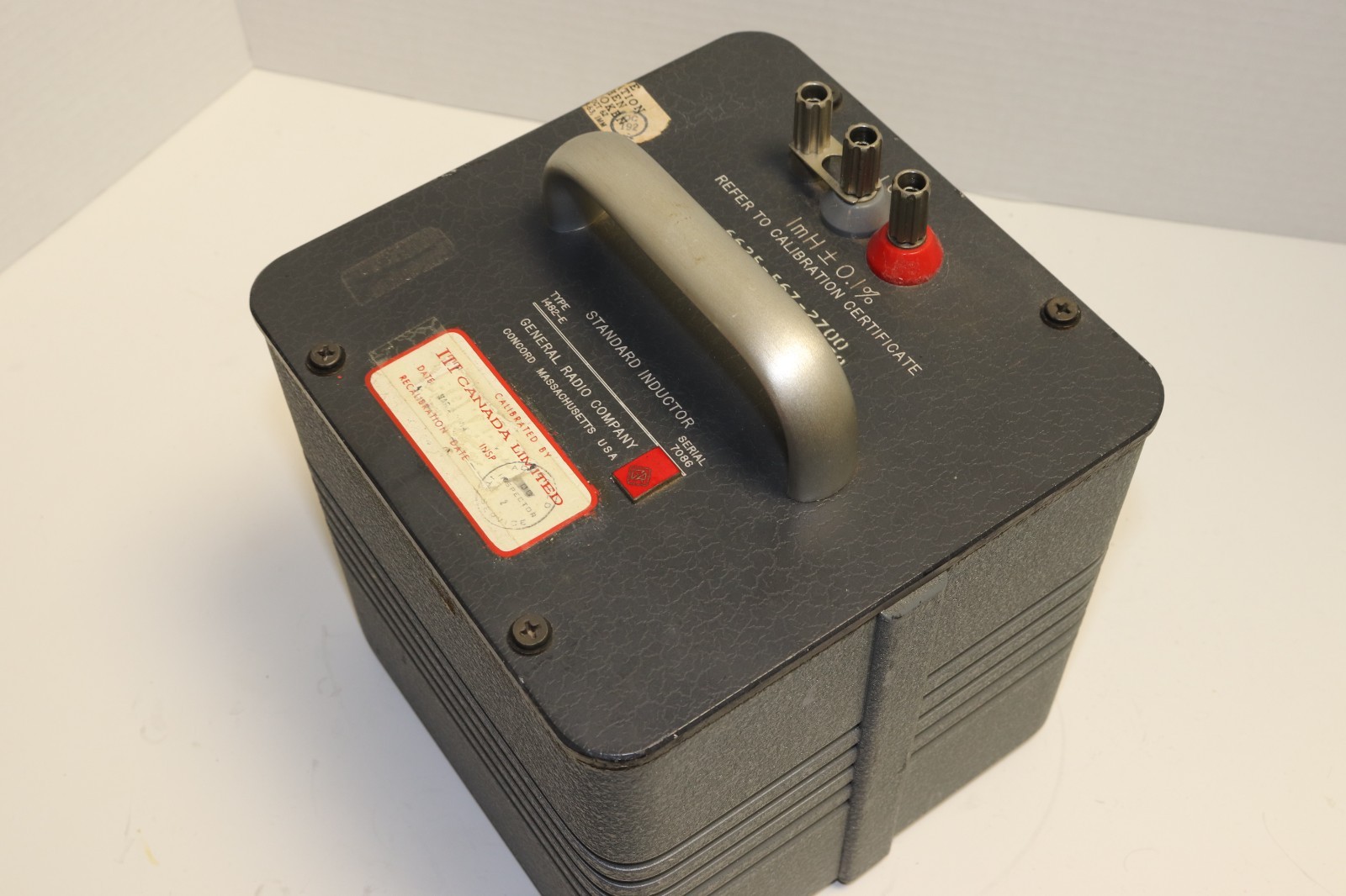 GENERAL RADIO / GEN RAD - TYPE 1482-E STANDARD INDUCTOR 1 mH 1482E - MEASURED
