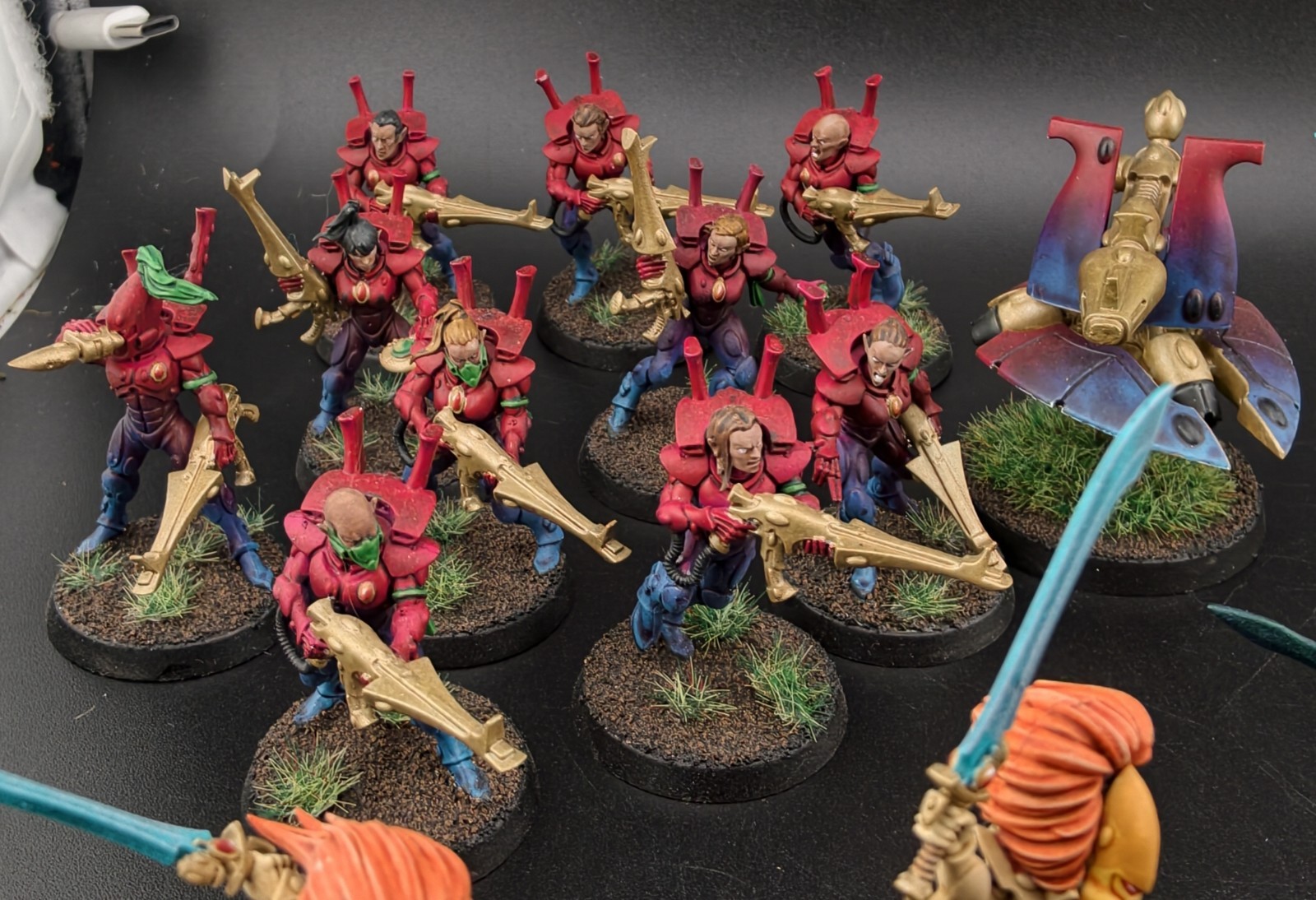 BATTLE READY! NICELY PAINTED! Eldar Army Aeldari Warhammer 40k