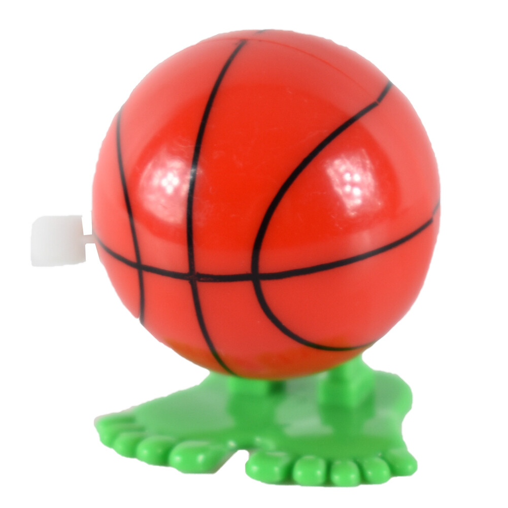 2 Pack Wind Up Orange Basketball Rolling Walking Party Favor