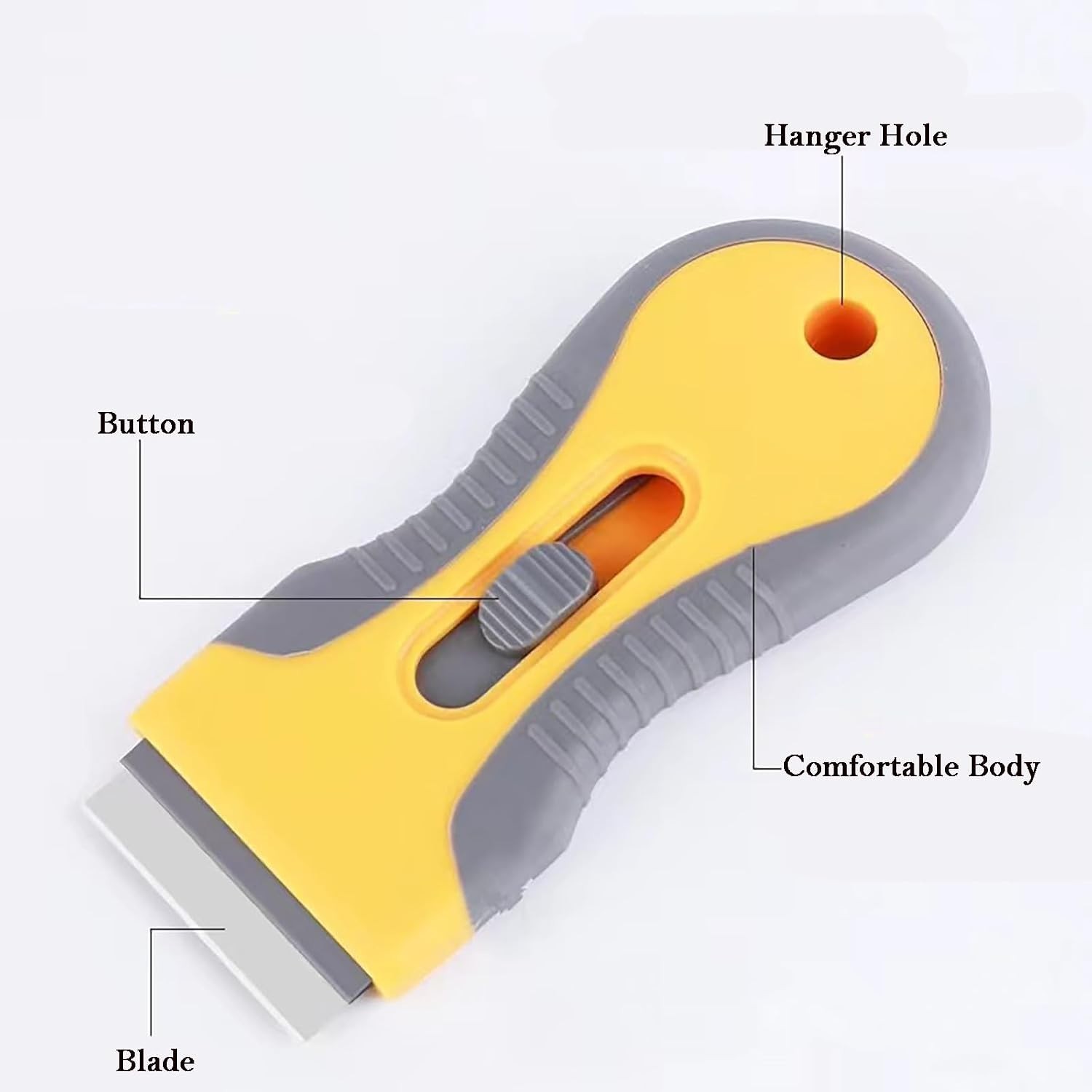 Plastic Razor Blade Scraper Tool, 2 Pcs Razor Scraper with 20 Pcs Plastic Blades