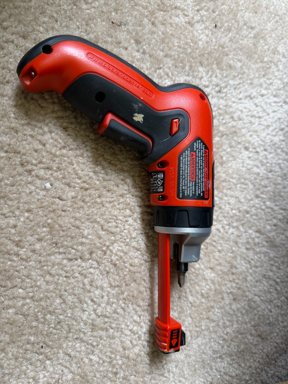 BLACK & DECKER SmartDriver Rechargeable Lithium Screwdriver Li4000, NEEDS BATTRY