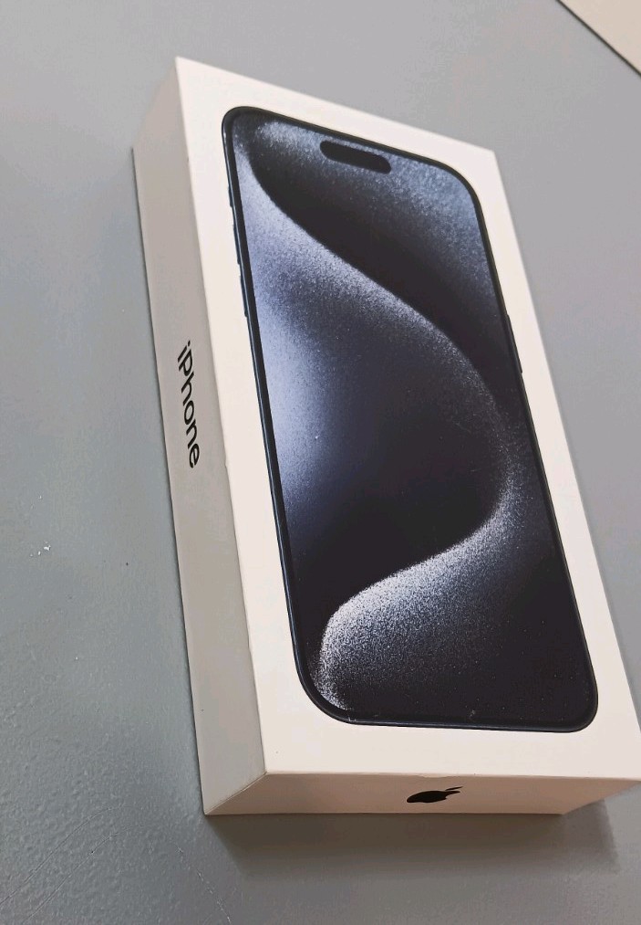*Empty Box ONLY* Apple iPhone 15 Pro Max Blue Titanium 256GB EXC COND