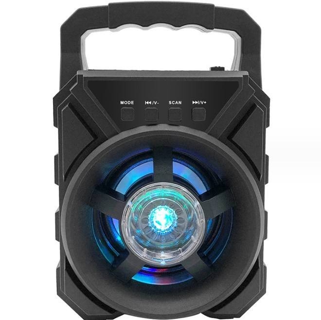 Portable Mini Bluetooth Speaker Karaoke Machine with Microphone & RGB LED Lights
